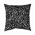 Begin Home Decor 26 x 26 in. Alphabet-Double Sided Print Indoor Pillow 5541-2626-TY21